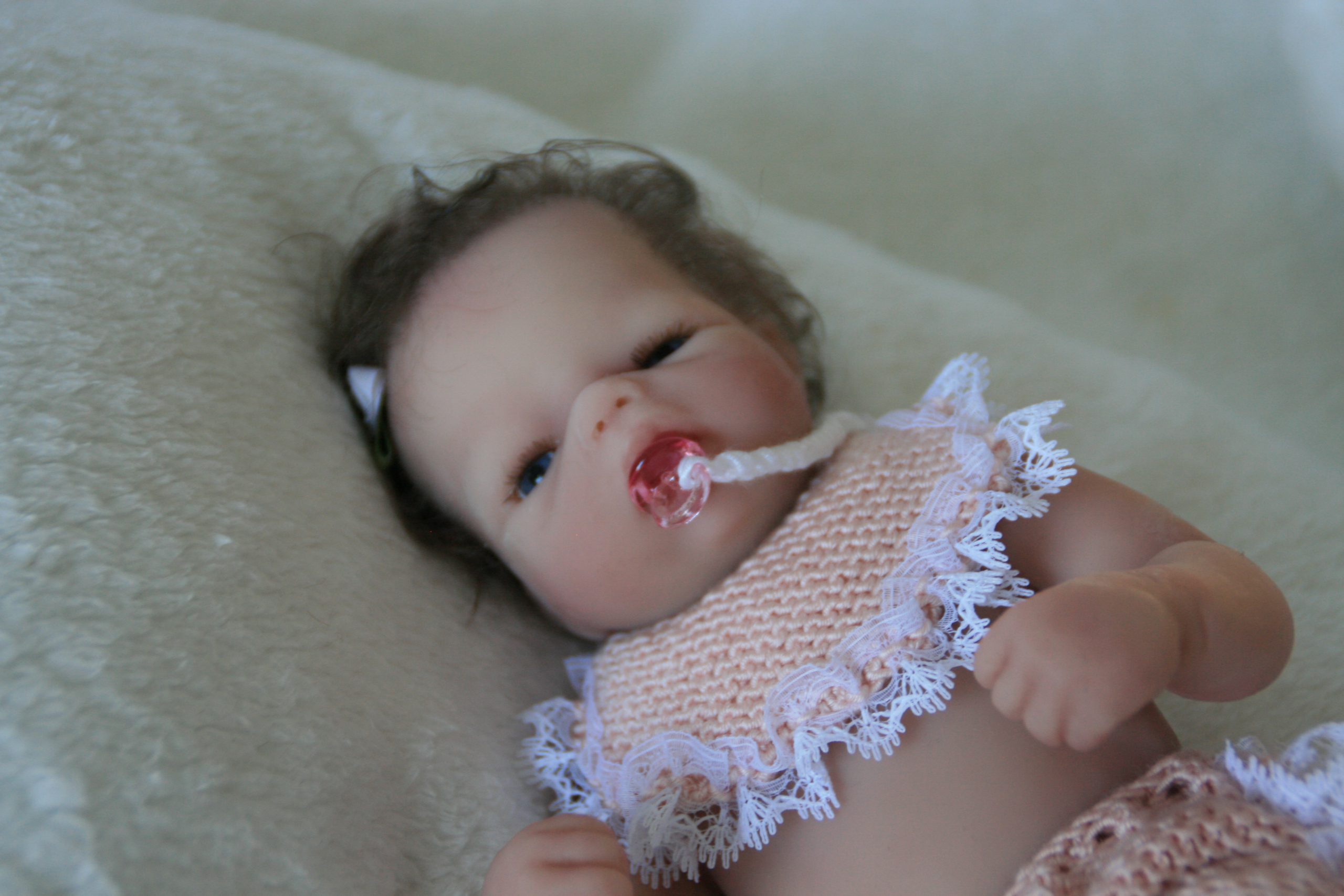 klauw Meting supermarkt Livia, SILICONEN babypop FULL BODY, een prachtig meisje (van+/- 28 cm) met  speentje. | Levensechte siliconen babypoppen